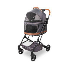 Wonderfold Pet Kočárek P2 pro psy 3v1 do 9kg (kočárek+autosedačka+přepravka) graphite grey Wonderfold Pet Kočárek P2 pro psy 3v1 do 9kg (kočárek+autosedačka+přepravka) graphite grey