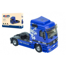 Stavebnice Monti System MS 53.1 Actros L (modrý) 1:48 v krabici 22x15x6cm Stavebnice Monti System MS 53.1 Actros L (modrý) 1:48 v krabici 22x15x6cm