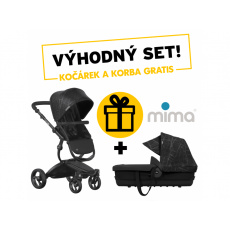 Xari Sport kočárek + korbička Ebony Xari Sport kočárek + korbička Ebony