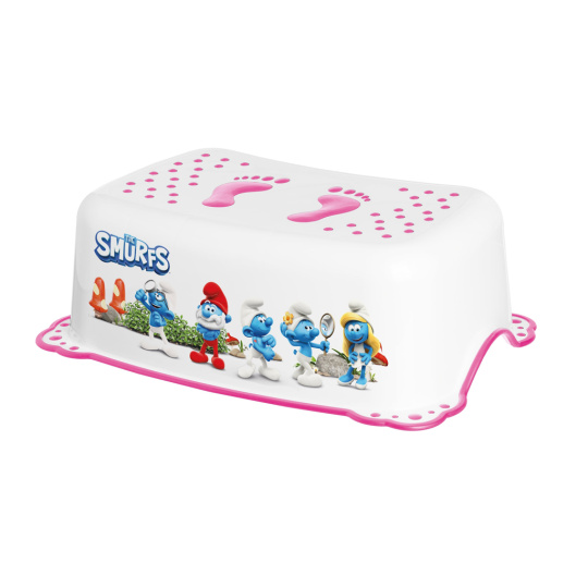 MALTEX Stupínek protiskluzový Šmoulové - Pink