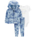CARTER'S Set 3dílný mikina, tepláky, body kr. rukáv Blue Ocean chlapec LBB NB/ vel. 56