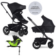 EASYWALKER Kočárek kombinovaný Harvey⁵ 2v1 Midnight Black LITE AIR +KIDDY Evoluna i-size 2,základna