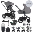 EASYWALKER SET Kočárek 4v1 Harvey⁵ Pebble Grey XXL AIR + CYBEX Aton B2 i-Size