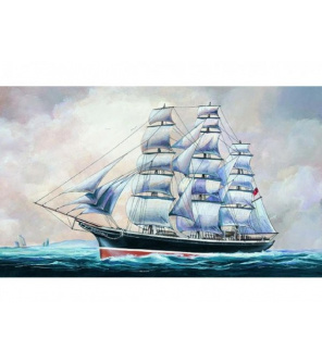 Model Klipper Cutty Sark 1:180 23x36cm v krabici 34x19,5x5,5cm Model Klipper Cutty Sark 1:180 23x36cm v krabici 34x19,5x5,5cm