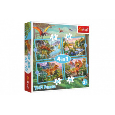 Puzzle 4v1 Unikátní dinosauři 28,5x20,5cm v krabici 28x28x6cm Puzzle 4v1 Unikátní dinosauři 28,5x20,5cm v krabici 28x28x6cm