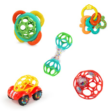 BRIGHT STARTS Hračka Oball set Soothers & Shakers™ 5ks 0m+ BRIGHT STARTS Hračka Oball set Soothers & Shakers™ 5ks 0m+