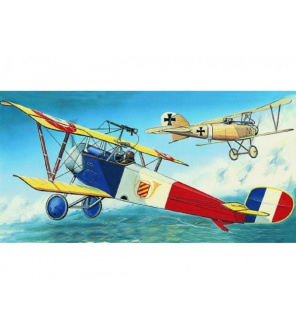 Model Nieuport 11/16 Bebe 12,9x16,2cm v krabici 31x13,5x3,5cm Model Nieuport 11/16 Bebe 12,9x16,2cm v krabici 31x13,5x3,5cm