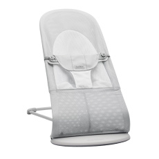 BABYBJÖRN Lehátko Balance Soft Silver White mesh, světlá konstrukce