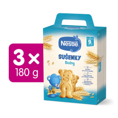 3x NESTLÉ Baby sušenky 180 g 3x NESTLÉ Baby sušenky 180 g