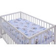 Scarlett Dětská postýlka s kompletní výbavou Scarlett Fiki 120 x 60 cm - modrá