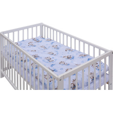 Scarlett Dětská postýlka s kompletní výbavou Scarlett Fiki 120 x 60 cm - modrá