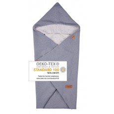 Voksi Baby Wrap 2021 light grey star Voksi Baby Wrap 2021 light grey star