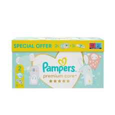 PAMPERS Box dárkový - Jednorázové pleny Premium Care 2 (4-8 kg), 136 ks + ubrousky ZDARMA PAMPERS Box dárkový - Jednorázové pleny Premium Care 2 (4-8 kg), 136 ks + ubrousky ZDARMA
