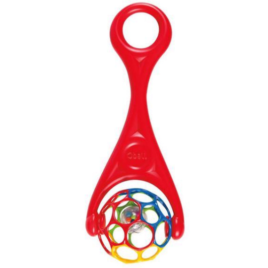 OBALL Hračka ROLLER, červená 6m+