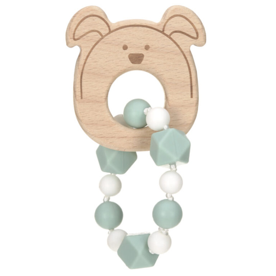 Lässig BABIES Teether Bracelet Wood/Silicone Little Chums