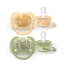 Philips AVENT Šidítko Ultrasoft Premium neutral 6-18m obrázek, 2 ks Philips AVENT Šidítko Ultrasoft Premium neutral 6-18m obrázek, 2 ks
