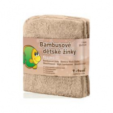 T-TOMI Žínky koupací bambusové, beige T-TOMI Žínky koupací bambusové, beige