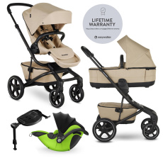 EASYWALKER Kočárek kombinovaný Jimmey 2v1 Sand Taupe LITE RWS + KIDDY Evoluna i-size 2 + základna EASYWALKER Kočárek kombinovaný Jimmey 2v1 Sand Taupe LITE RWS + KIDDY Evoluna i-size 2 + základna