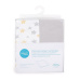 CEBA BABY Potah na přebalovací podložku 50x70-80 cm 2 ks Light Grey+Yellow Stars