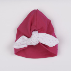 Dívčí čepička turban New Baby For Girls dots