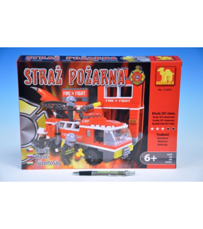 Stavebnice Dromader Hasiči Auto 21602 301ks v krabici 35x25x5,5cm Stavebnice Dromader Hasiči Auto 21602 301ks v krabici 35x25x5,5cm