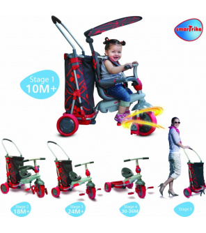 SMART TRIKE 7000100 tříkolka Smart Trike&Go Touch Steering s nákupním vozíkem od 10 měsíců SMART TRIKE 7000100 tříkolka Smart Trike&Go Touch Steering s nákupním vozíkem od 10 měsíců