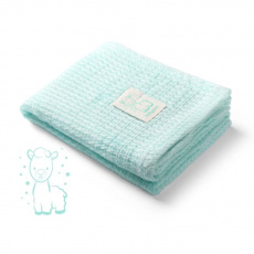 BABYONO Deka pletená bambusová Mint BABYONO Deka pletená bambusová Mint
