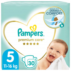 PAMPERS Premium Care Pleny jednorázové 5 (11-16 kg) 30 ks