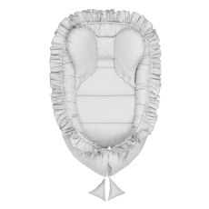 BELISIMA Hnízdo pro miminko Pure bavlněné Grey 85x55 cm BELISIMA Hnízdo pro miminko Pure bavlněné Grey 85x55 cm