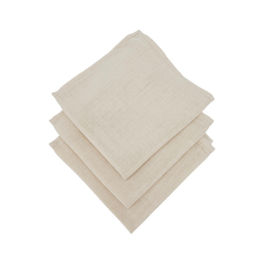 EKO Plenky mušelínové 3ks Latte 30x30 cm