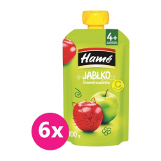 6x HAMÉ Ovocná svačinka Jablko 100 g 6x HAMÉ Ovocná svačinka Jablko 100 g