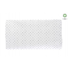 MOTHERHOOD Prostěradlo napínací s gumičkou BIO Black Dots 60x120 cm