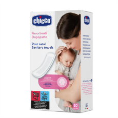 CHICCO Vložky poporodní 100% organická bavlna 10 ks CHICCO Vložky poporodní 100% organická bavlna 10 ks