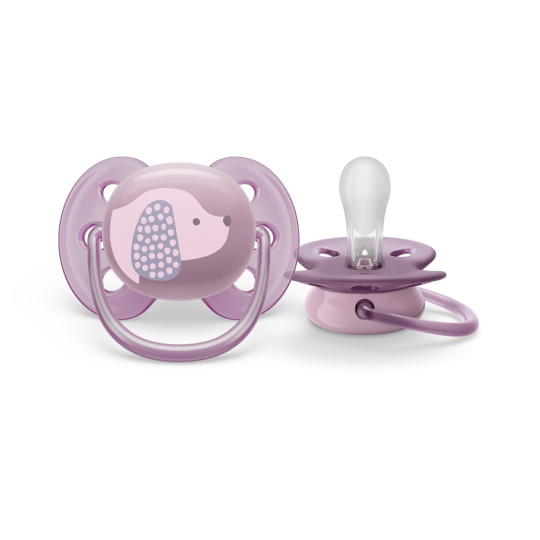 Philips AVENT Šidítko Ultrasoft Premium 6-18m fialová, 1 ks