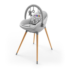 KINDERKRAFT Jídelní židlička a lehátko Fini Up 2v1 Grey KINDERKRAFT Jídelní židlička a lehátko Fini Up 2v1 Grey