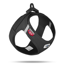 CURLI Postroj pro psy se sponou Air-Mesh Black L, 8-13 kg