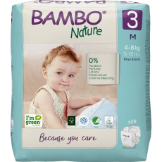 BAMBO Nature Pleny jednorázové 3 M (4-8 kg) 28 ks