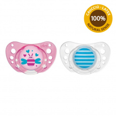 CHICCO Dudlík Physio Air kaučuk 16-36m dívka 2 ks CHICCO Dudlík Physio Air kaučuk 16-36m dívka 2 ks