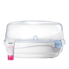 Philips AVENT Sterilizátor parný do mikrovlnky + Krém na bradavky 30 ml Philips AVENT Sterilizátor parný do mikrovlnky + Krém na bradavky 30 ml