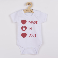 Body s potiskem New Baby MADE IN LOVE