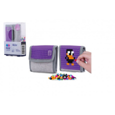 Peněženka Pixie Crew látková se silikonovým panelem + pixely šedá/fialová v blistru 11x15cm Peněženka Pixie Crew látková se silikonovým panelem + pixely šedá/fialová v blistru 11x15cm