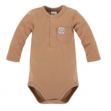 PINOKIO Body dl. rukáv polo Le Tigre brown vel. 74 PINOKIO Body dl. rukáv polo Le Tigre brown vel. 74