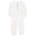 CARTER'S Overal bez nožiček White Henley neutrál 3m