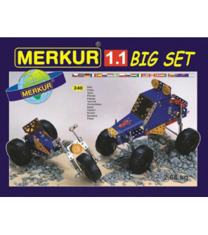 Stavebnice MERKUR 1.1 10 modelů 240ks v krabici 36x26,5x5,5cm Stavebnice MERKUR 1.1 10 modelů 240ks v krabici 36x26,5x5,5cm