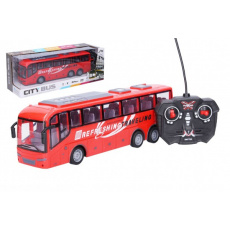 Autobus RC na dálkové ovládání plast 27MHz 32cm na dob. baterie se světlem v krabici 40x15x13cm Autobus RC na dálkové ovládání plast 27MHz 32cm na dob. baterie se světlem v krabici 40x15x13cm