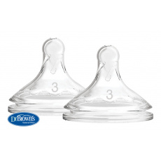 DR.BROWN'S Savička na láhve Options+ široké hrdlo 6m+, silikonový 2 ks DR.BROWN'S Savička na láhve Options+ široké hrdlo 6m+, silikonový 2 ks