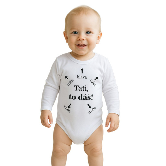 Body s potiskem New Baby Tati, to dáš! Body s potiskem New Baby Tati, to dáš!