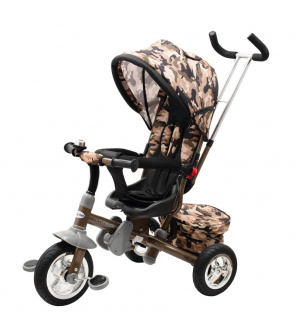 Dětská tříkolka Baby Mix 3v1 TYPHOON 360° army Dětská tříkolka Baby Mix 3v1 TYPHOON 360° army