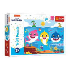 Puzzle Podmořský svět žraloků/Baby Shark 27x20cm 30 dílků v krabičce 21x14x4cm Puzzle Podmořský svět žraloků/Baby Shark 27x20cm 30 dílků v krabičce 21x14x4cm