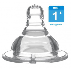 BABYONO Dudlík Klasik silikon, pomalý průtok, 0m+ BABYONO Dudlík Klasik silikon, pomalý průtok, 0m+